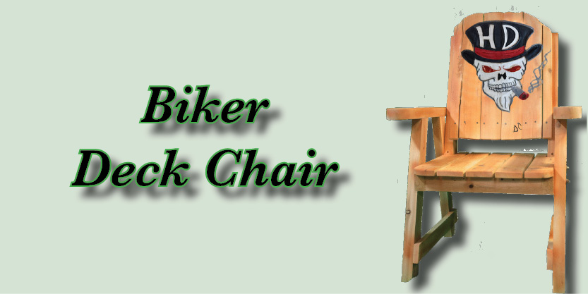  Biker chair, deck chair, deck lounge chair